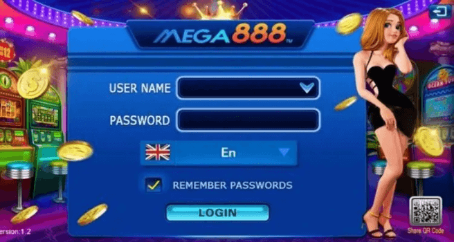 Mega888 login account page
